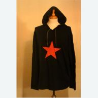 Red Star - Long-sleeved Hooded T-shirt